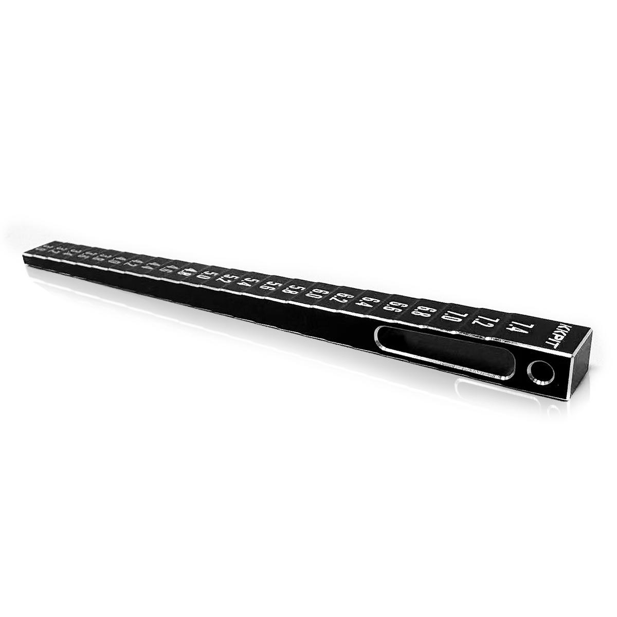 590006 Chassis Ride Height Gauge 3.0 to 7.4mm (Beveled) for 1/10 On-Road Cars