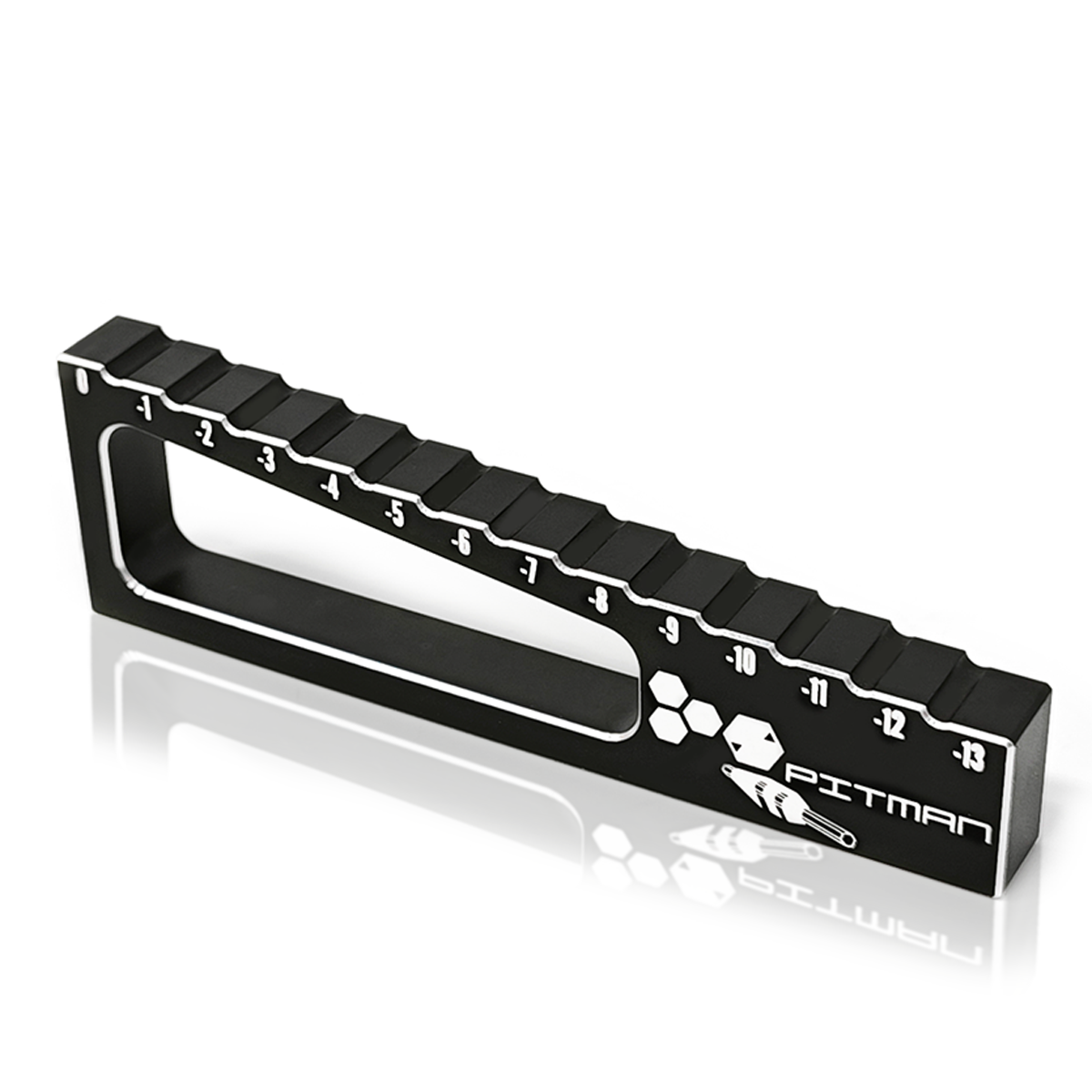 5900110 Chassis Droop Gauge 0 to -13mm for 1/8 Off-Road Cars