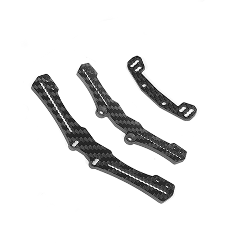 31938K  Carbon Fiber Shock Towers (Front & Rear) and Rear Upper Link Moun