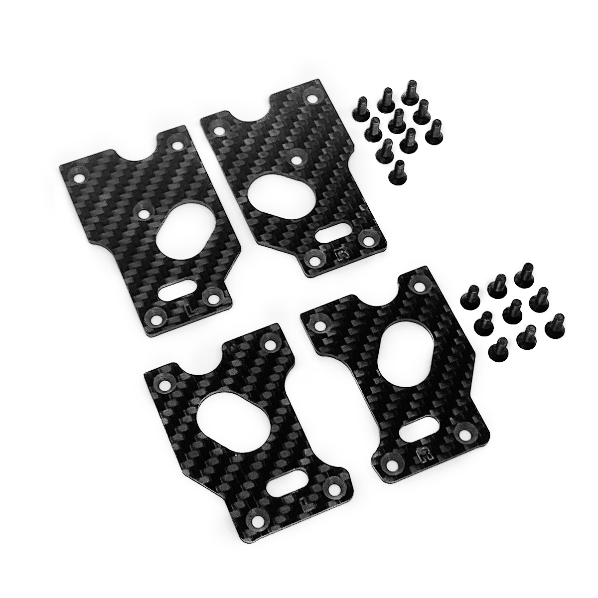 R070213K CARBON FIBER Front SUSPENSION ARM INSERTS SET