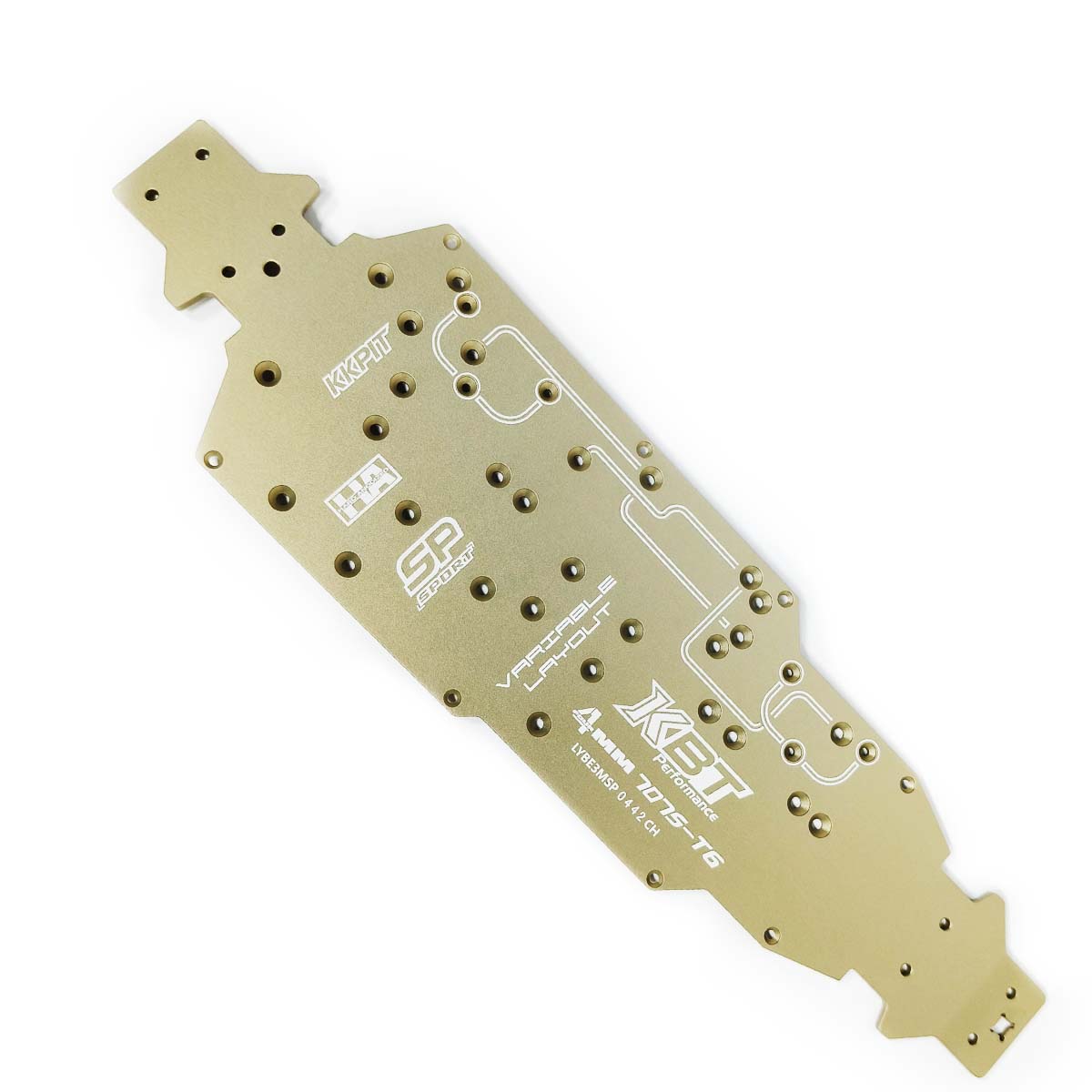 20001M KBT 7075-T6 HA 4MM Chassic